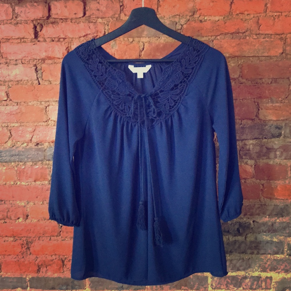 Navy blue blouse